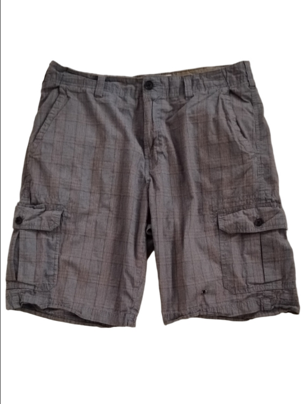 Joseph Abboud Blue Plaid Cargo Shorts